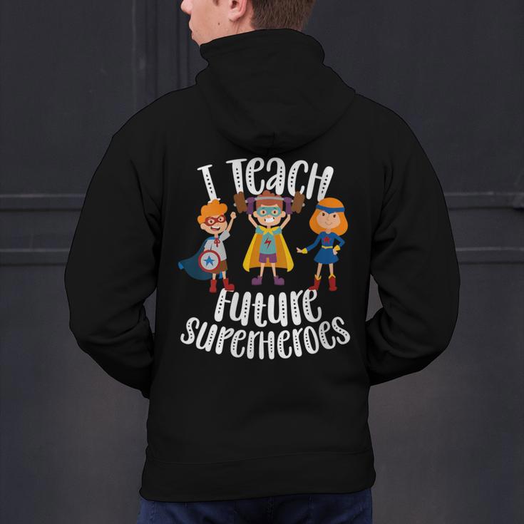 I Teach Superheroes Cute Back To School Teacher Men's Hoodie Back Print, gift for family, gift for coworker I Teach Superheroes Cute Back To School Teacher Men's Hoodie Back Print, gift for family, gift for coworker