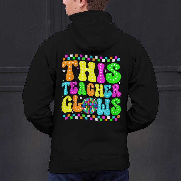 This Teacher 80s 90s Teachers's Day Glows Last Day Of School Men's Hoodie Back Print, 90s Teacher Hoodies, gift for family, gift for coworker This Teacher 80s 90s Teachers's Day Glows Last Day Of School Men's Hoodie Back Print, 90s Teacher Hoodies, gift for family, gift for coworker