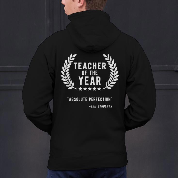 Teacher Appreciation Shirts Teacher Of The Year Men's Hoodie Back Print, gift for family, gift for coworker
