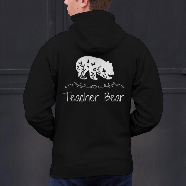 Teacher Bear For Educators Teacher Appreciation Men's Hoodie Back Print, gift for family, gift for coworker Teacher Bear For Educators Teacher Appreciation Men's Hoodie Back Print, gift for family, gift for coworker