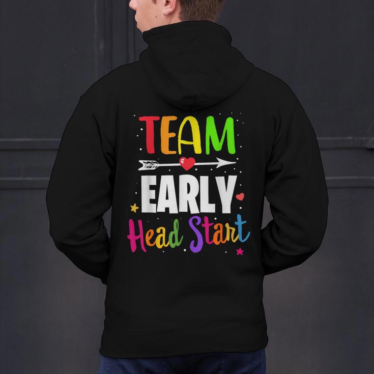 Teacher Early Childhood Education Preschool Head Start Crew Men's Hoodie Back Print, gift for family, gift for coworker