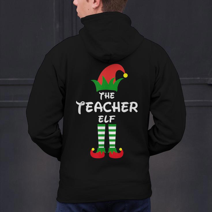 The Teacher Elf Family Matching Group Idea Christmas Men's Hoodie Back Print, gift for family, gift for coworker The Teacher Elf Family Matching Group Idea Christmas Men's Hoodie Back Print, gift for family, gift for coworker