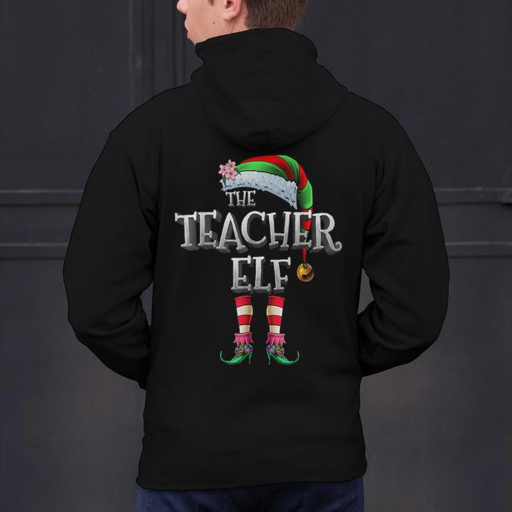 The Teacher Elf Shirt Matching Family Christmas Elf Men Women Kids Men's Hoodie Back Print, gift for family, gift for coworker The Teacher Elf Shirt Matching Family Christmas Elf Men Women Kids Men's Hoodie Back Print, gift for family, gift for coworker