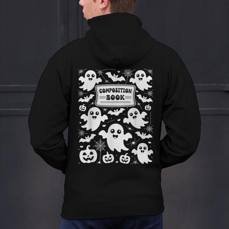 Teacher Halloween Composition Notebook Costume Halloween Men's Hoodie Back Print, gift for family, gift for coworker Teacher Halloween Composition Notebook Costume Halloween Men's Hoodie Back Print, gift for family, gift for coworker