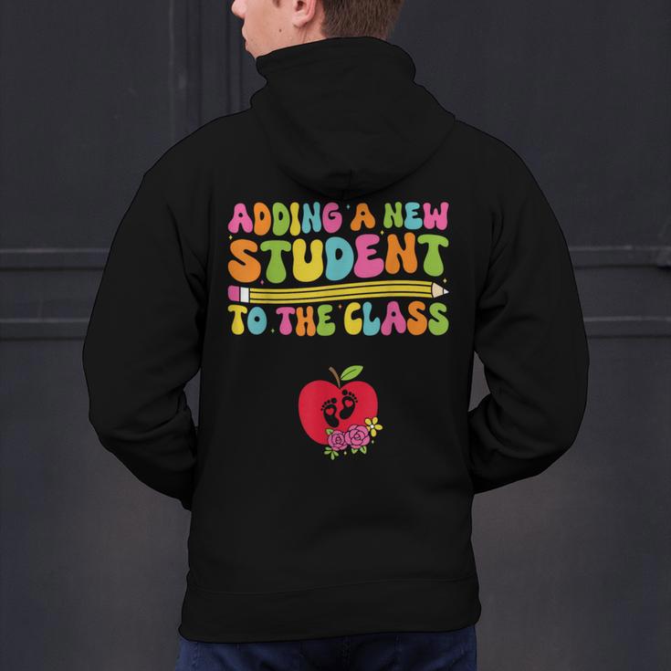 Teacher Pregnancy Announcement Clothing Expecting Teacher X-Small Men's Hoodie Back Print, gift for family, gift for coworker Teacher Pregnancy Announcement Clothing Expecting Teacher X-Small Men's Hoodie Back Print, gift for family, gift for coworker