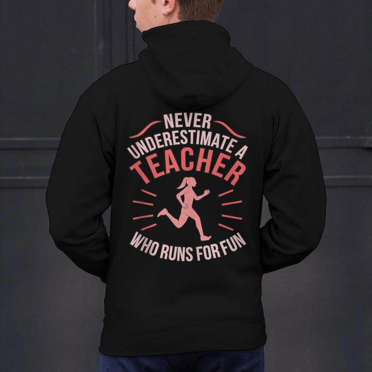 Teacher Who Runs Half Marathon Runner Running Lover Graphic Men's Hoodie Back Print, gift for family, gift for coworker Teacher Who Runs Half Marathon Runner Running Lover Graphic Men's Hoodie Back Print, gift for family, gift for coworker