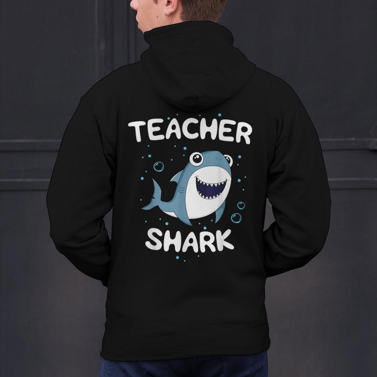 Teacher Shark Teaching Back To School Kindergarten Men's Hoodie Back Print, gift for family, gift for coworker Teacher Shark Teaching Back To School Kindergarten Men's Hoodie Back Print, gift for family, gift for coworker