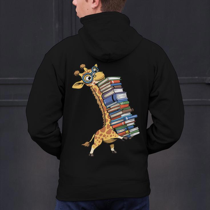 Teacher Shirt Giraffe Holding Books Bookworm Librarian Men's Hoodie Back Print, gift for family, gift for coworker Teacher Shirt Giraffe Holding Books Bookworm Librarian Men's Hoodie Back Print, gift for family, gift for coworker