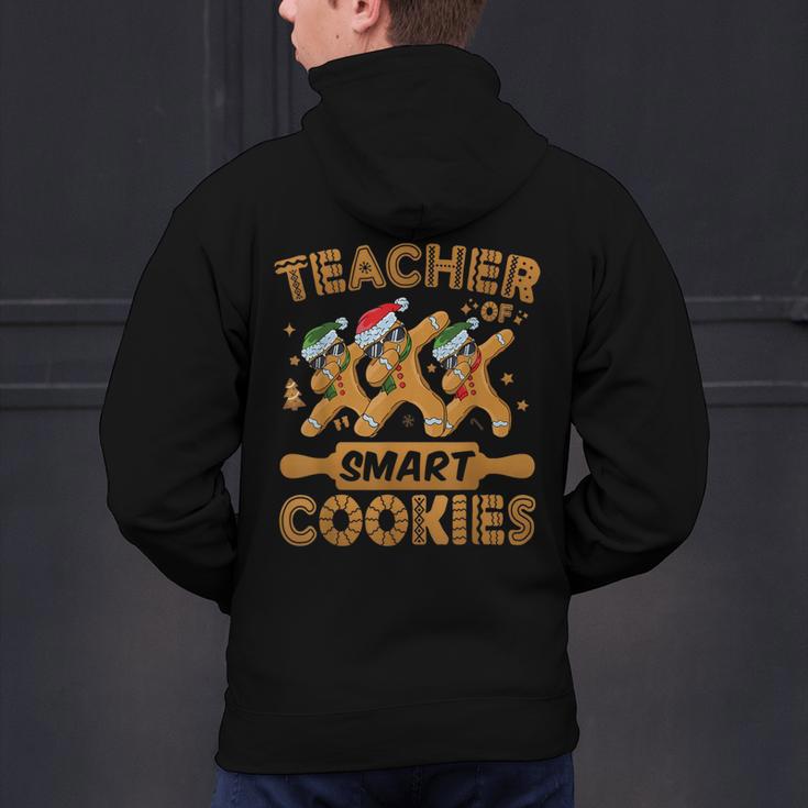 Teacher Of Smart Cookies Gingerbread Christmas Teacher Men's Hoodie Back Print, gift for family, gift for coworker