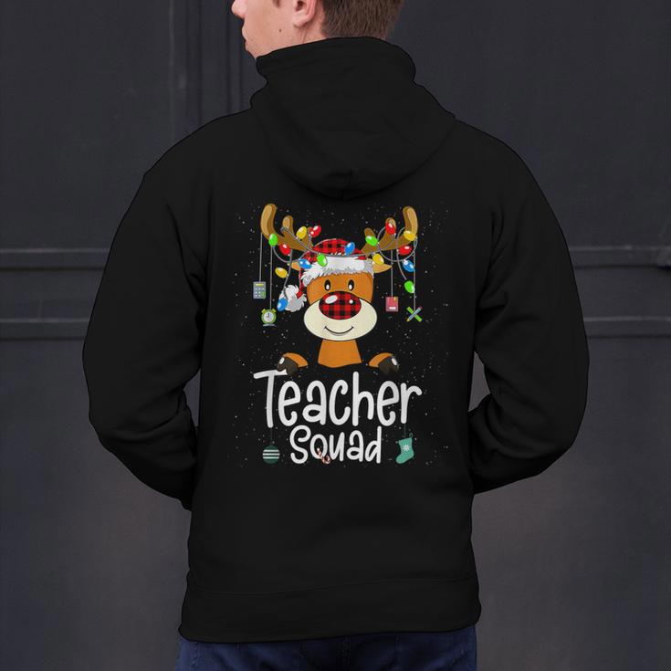 Teacher Squad Red Plaid Rudolph Reindeer Christmas Men's Hoodie Back Print, gift for family, gift for coworker Teacher Squad Red Plaid Rudolph Reindeer Christmas Men's Hoodie Back Print, gift for family, gift for coworker