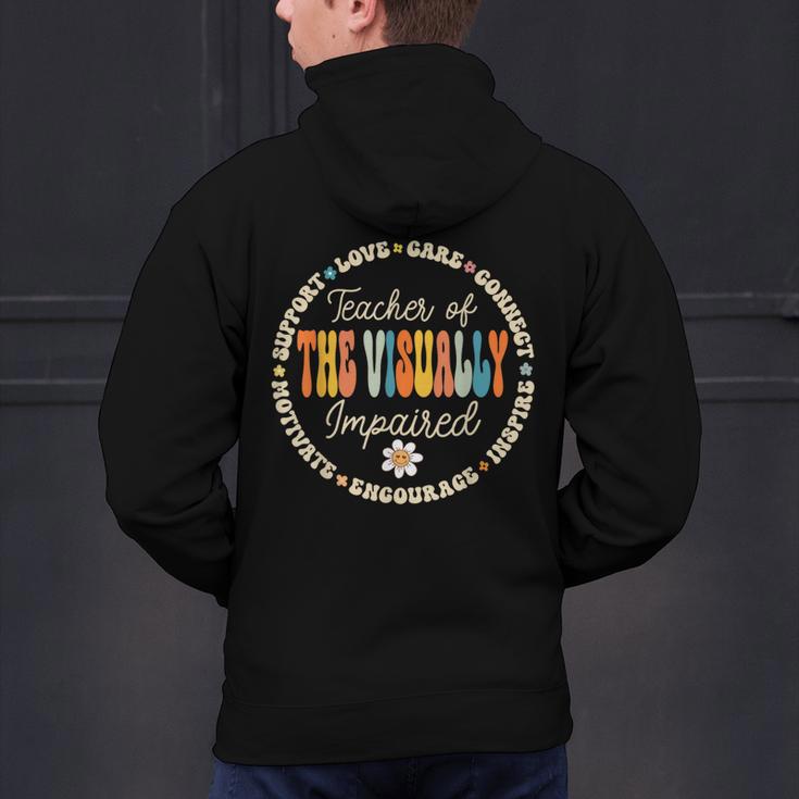 Teacher Of The Visually Impaired Back To School Team For Men Women Girls Kids Men's Hoodie Back Print, gift for family, gift for coworker