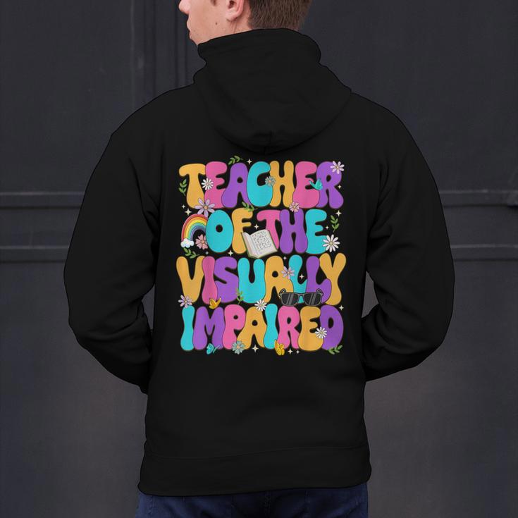Teacher Of The Visually Impaired Blindness Awareness Men's Hoodie Back Print, gift for family, gift for coworker Teacher Of The Visually Impaired Blindness Awareness Men's Hoodie Back Print, gift for family, gift for coworker