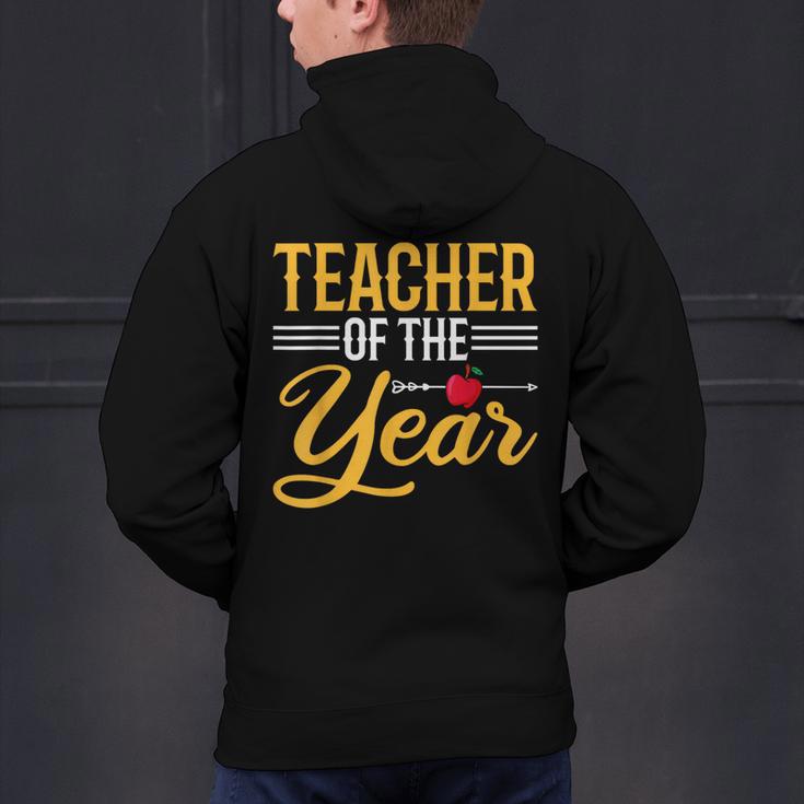 Teacher Of The Year Men Women Teachers Men's Hoodie Back Print, gift for family, gift for coworker Teacher Of The Year Men Women Teachers Men's Hoodie Back Print, gift for family, gift for coworker
