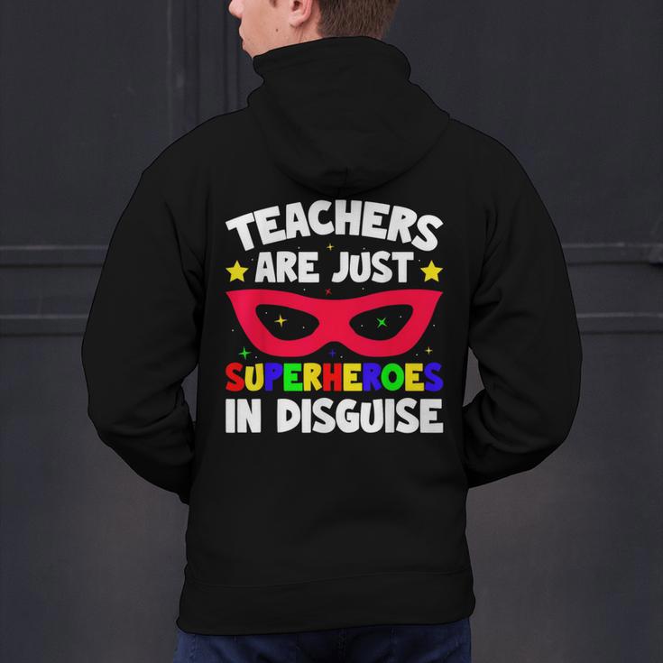 Teachers Are Just Superheroes In Disguise School Men's Hoodie Back Print, gift for family, gift for coworker Teachers Are Just Superheroes In Disguise School Men's Hoodie Back Print, gift for family, gift for coworker