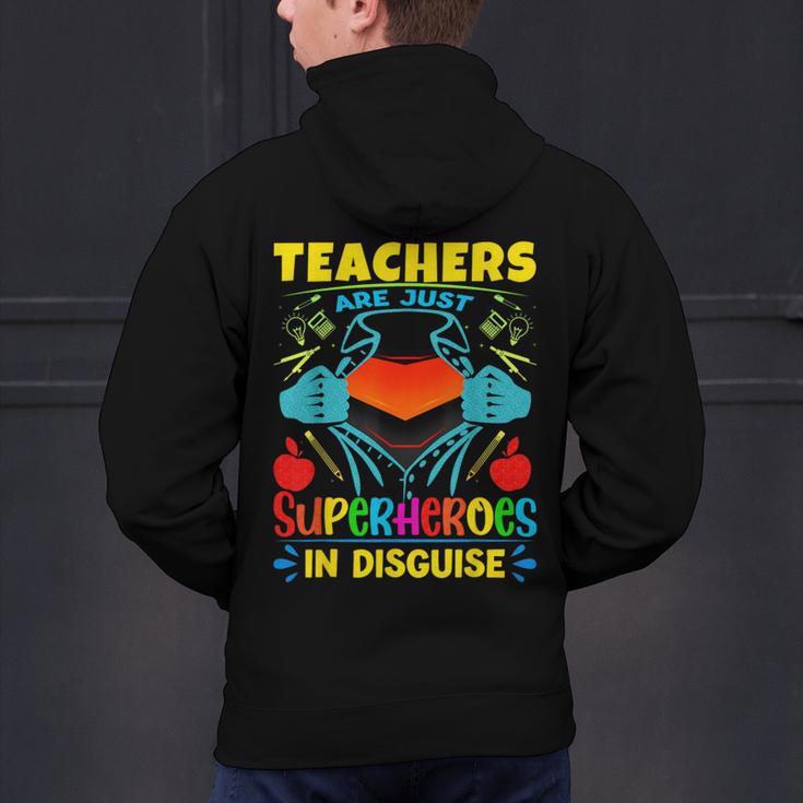 Teachers Are Superheroes – Fun Appreciation Men's Hoodie Back Print, gift for family, gift for coworker Teachers Are Superheroes – Fun Appreciation Men's Hoodie Back Print, gift for family, gift for coworker
