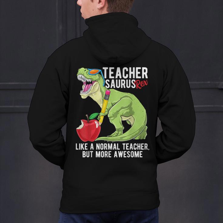 Teachersaurus Rex Dinosaur Like A Normal Teacher Saurus Men's Hoodie Back Print, gift for family, gift for coworker Teachersaurus Rex Dinosaur Like A Normal Teacher Saurus Men's Hoodie Back Print, gift for family, gift for coworker