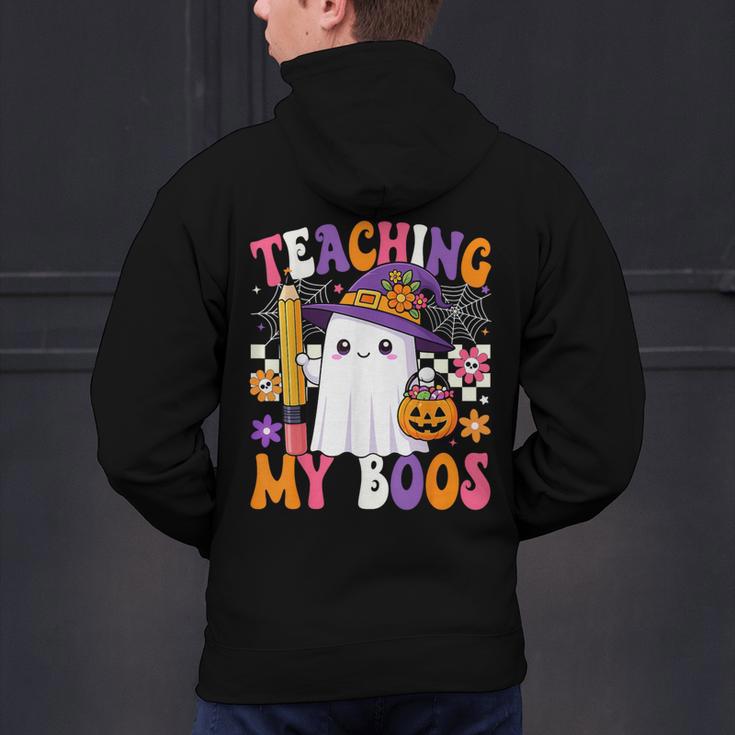 Teaching My Boos Ghost Teacher Cute Pencil Halloween Teacher Men's Hoodie Back Print, gift for family, gift for coworker Teaching My Boos Ghost Teacher Cute Pencil Halloween Teacher Men's Hoodie Back Print, gift for family, gift for coworker