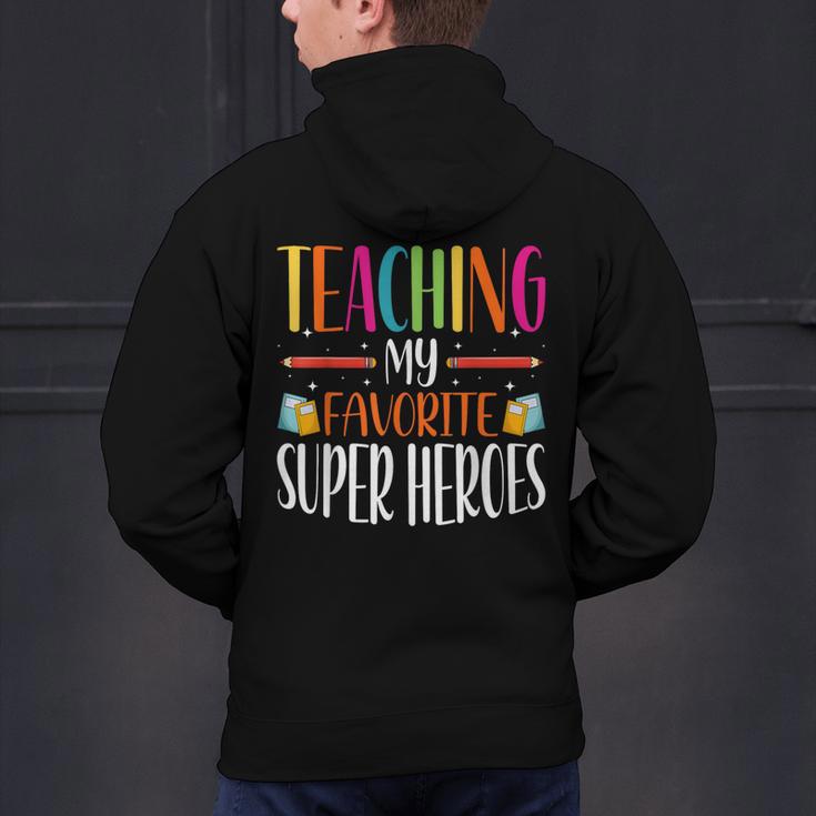Teaching My Favorite Superheros Men Women SPED Teacher Men's Hoodie Back Print, gift for family, gift for coworker Teaching My Favorite Superheros Men Women SPED Teacher Men's Hoodie Back Print, gift for family, gift for coworker