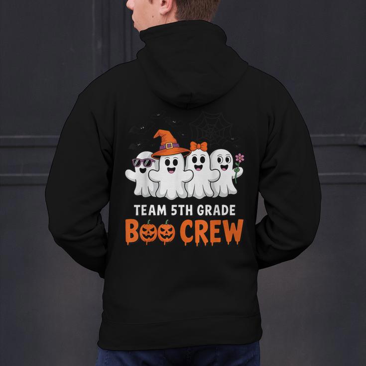 Team 5th Grade Boo Crew Halloween Teacher Student Costume Men's Hoodie Back Print, gift for family, gift for coworker