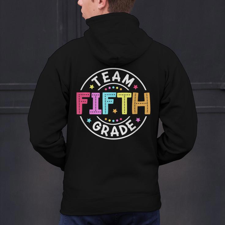Team Fifth Grade Teacher Back To School 5th Grade Squad Kids Men's Hoodie Back Print, gift for family, gift for coworker Team Fifth Grade Teacher Back To School 5th Grade Squad Kids Men's Hoodie Back Print, gift for family, gift for coworker