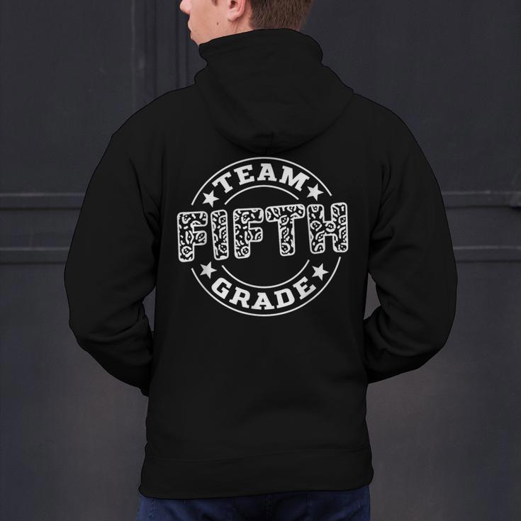Team Fifth Grade Teacher Student Squad Team 5th Grade School Men's Hoodie Back Print, gift for family, gift for coworker Team Fifth Grade Teacher Student Squad Team 5th Grade School Men's Hoodie Back Print, gift for family, gift for coworker