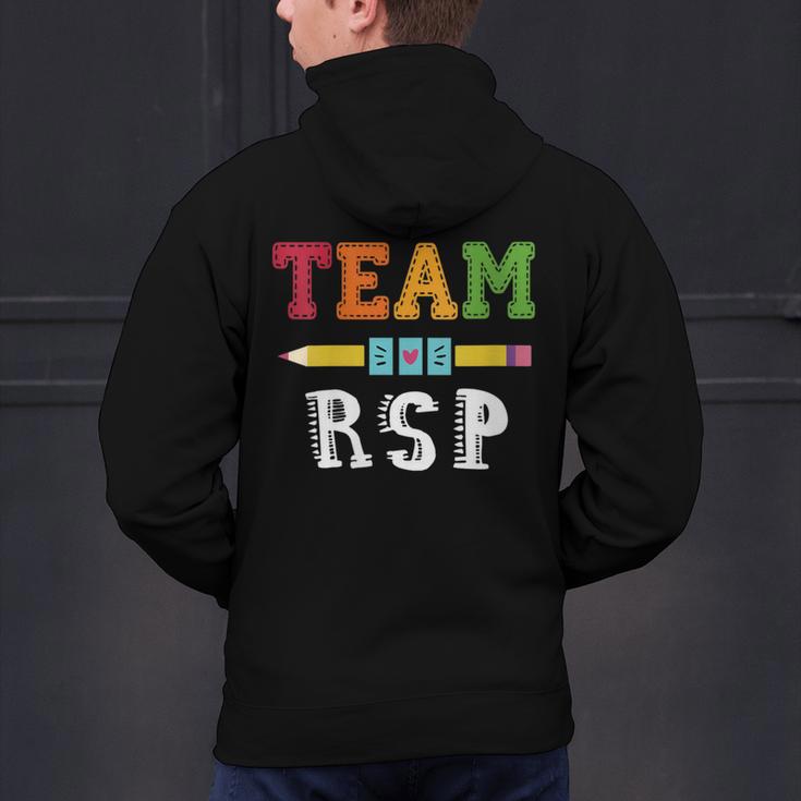 Team RSP RSP Teacher Kindergarten Teacher Men's Hoodie Back Print, gift for family, gift for coworker Team RSP RSP Teacher Kindergarten Teacher Men's Hoodie Back Print, gift for family, gift for coworker