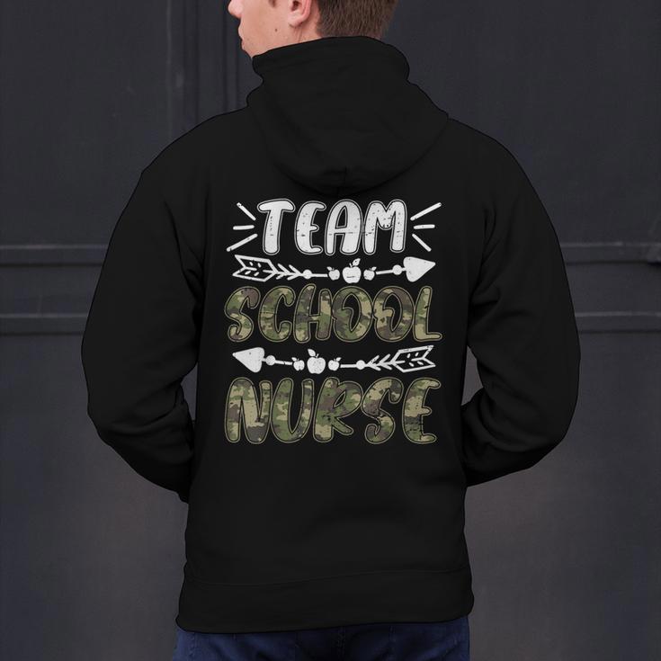 Team School Nurse Camo Teacher Student Back To School For Men Women Men's Hoodie Back Print, gift for family, gift for coworker Team School Nurse Camo Teacher Student Back To School For Men Women Men's Hoodie Back Print, gift for family, gift for coworker