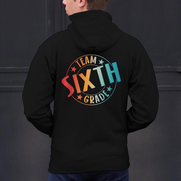 Team Sixth Grade Teacher Student Back To School 6th Grade Men's Hoodie Back Print, gift for family, gift for coworker Team Sixth Grade Teacher Student Back To School 6th Grade Men's Hoodie Back Print, gift for family, gift for coworker