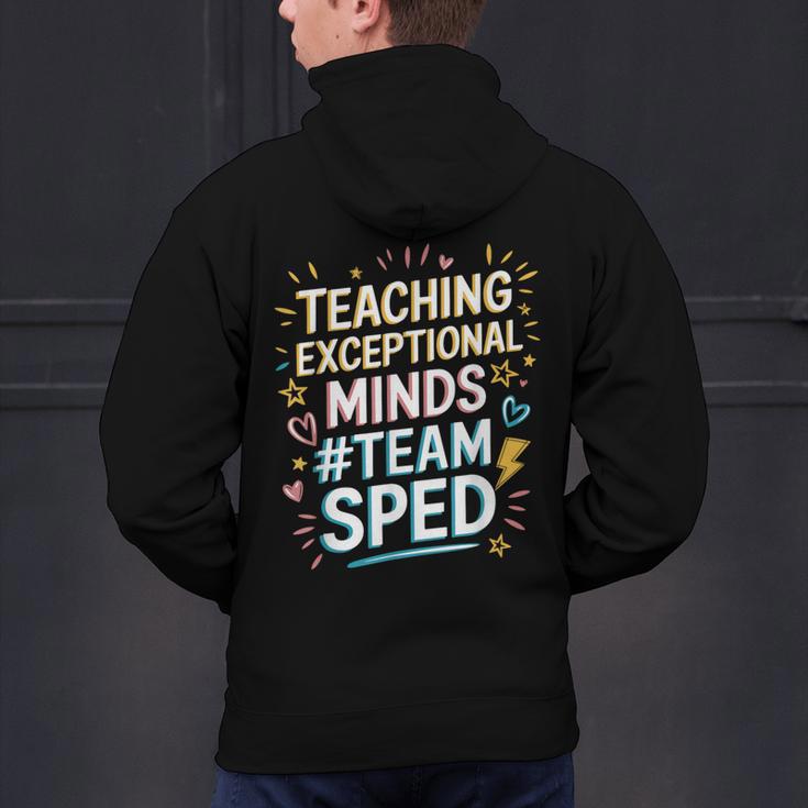 Team Sped Sped Teacher Special Education Teacher Team Men's Hoodie Back Print, gift for family, gift for coworker
