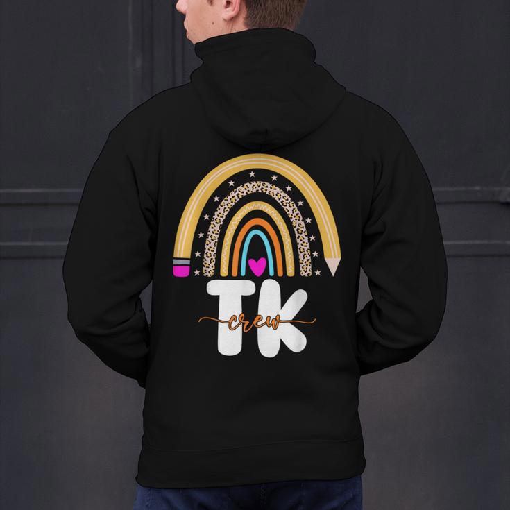 Team TK Transitional Kindergaten TK Crew Squad Teacher Kids Men's Hoodie Back Print, gift for family, gift for coworker