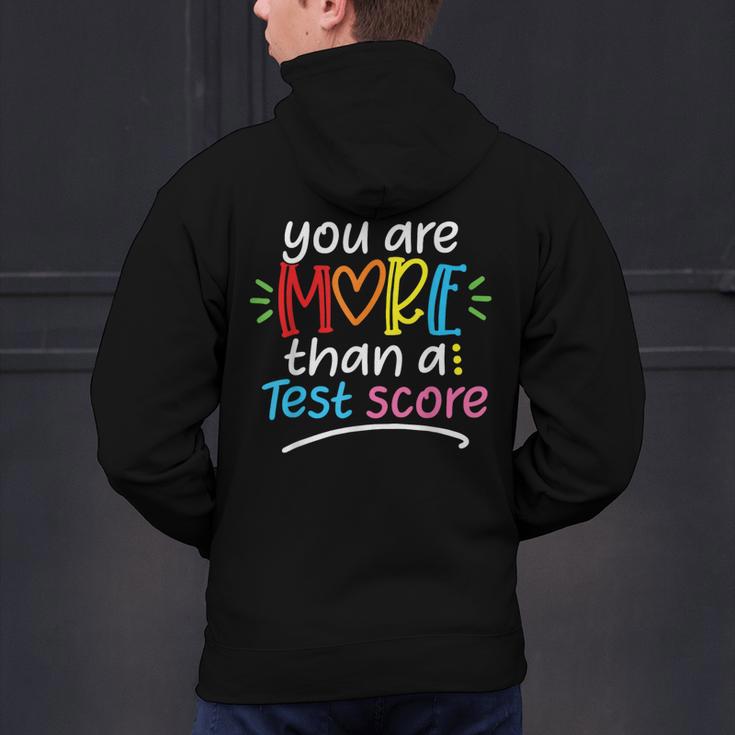 Test Day Teacher Shirt You Are More Than a Test Score Women Men's Hoodie Back Print, gift for family, gift for coworker Test Day Teacher Shirt You Are More Than a Test Score Women Men's Hoodie Back Print, gift for family, gift for coworker
