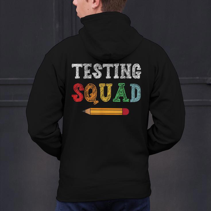Testing Squad Costume Test Day Teacher Student School Men's Hoodie Back Print, gift for family, gift for coworker Testing Squad Costume Test Day Teacher Student School Men's Hoodie Back Print, gift for family, gift for coworker