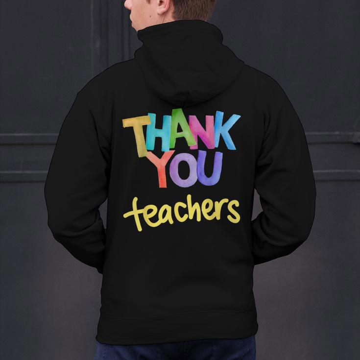 Thank You Teacher Appreciation Graduation Men Women Girls Kids Men's Hoodie Back Print, gift for family, gift for coworker