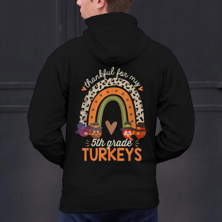 Thankful For My 5th Grade Turkeys Thanksgiving Teacher Men's Hoodie Back Print, gift for family, gift for coworker Thankful For My 5th Grade Turkeys Thanksgiving Teacher Men's Hoodie Back Print, gift for family, gift for coworker