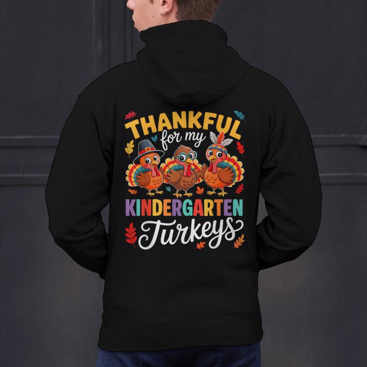 Thankful For My Kindergarten Turkeys Thanksgiving Teacher Men's Hoodie Back Print, gift for family, gift for coworker Thankful For My Kindergarten Turkeys Thanksgiving Teacher Men's Hoodie Back Print, gift for family, gift for coworker