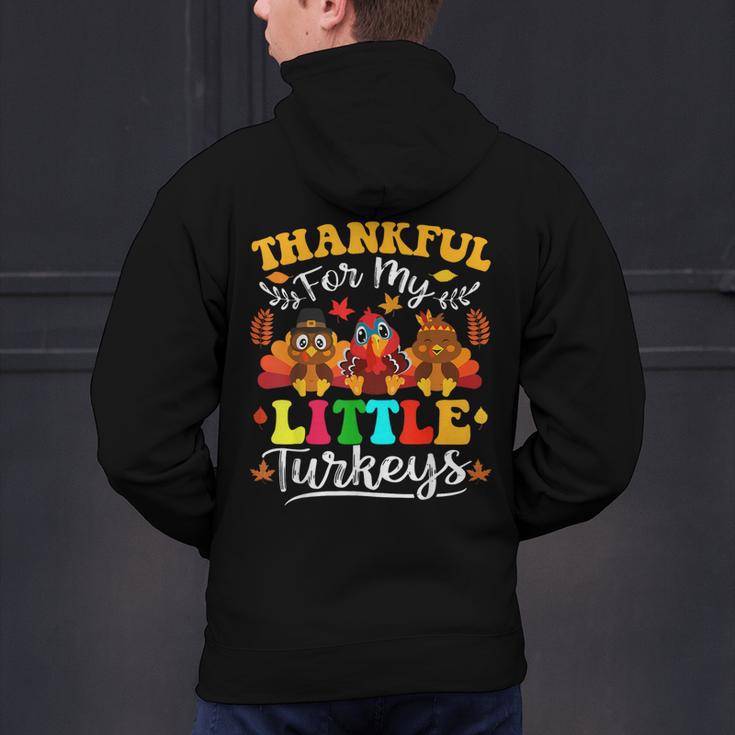Thankful For My Little Turkeys Teacher Thanksgiving Teachers Men's Hoodie Back Print, gift for family, gift for coworker Thankful For My Little Turkeys Teacher Thanksgiving Teachers Men's Hoodie Back Print, gift for family, gift for coworker