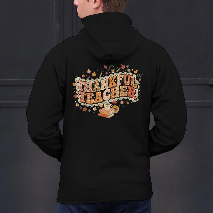 Thankful Teacher Shirts For Women Teach Thanksgiving Teacher Men's Hoodie Back Print, gift for family, gift for coworker Thankful Teacher Shirts For Women Teach Thanksgiving Teacher Men's Hoodie Back Print, gift for family, gift for coworker