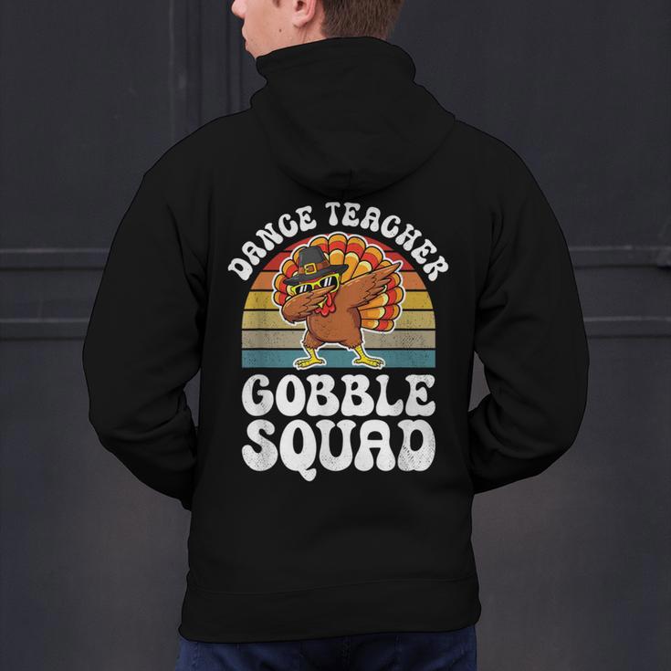 Thanksgiving Dance Teacher Gobble Squad Turkey Men's Hoodie Back Print, gift for family, gift for coworker Thanksgiving Dance Teacher Gobble Squad Turkey Men's Hoodie Back Print, gift for family, gift for coworker