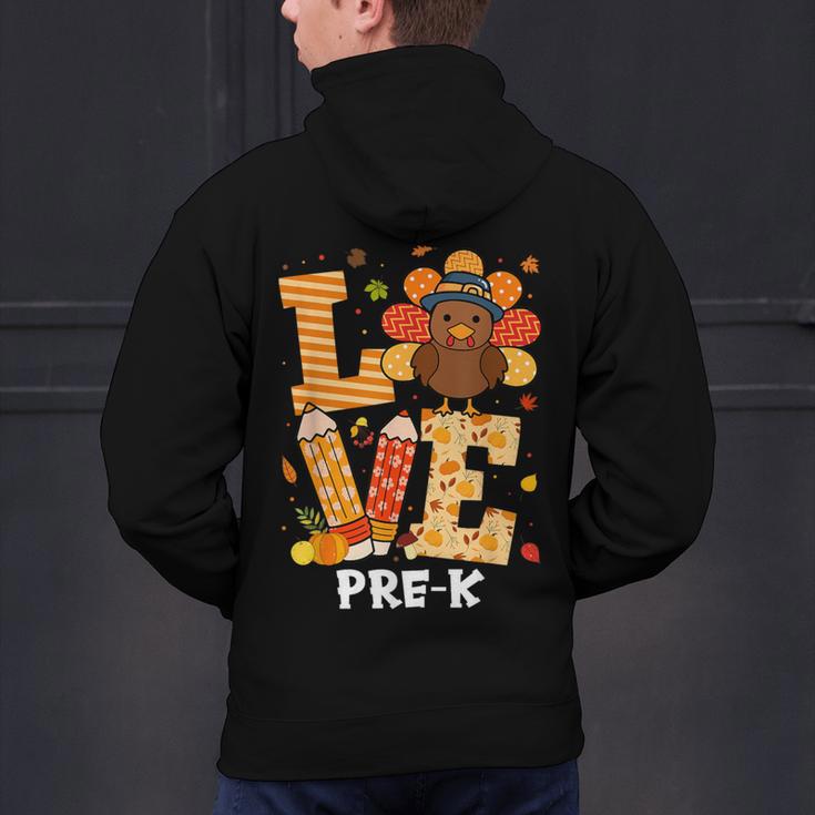 Thanksgiving Love Pre-K Teacher Turkey Autumn Fall For Men Women Girls Kids Men's Hoodie Back Print, gift for family, gift for coworker Thanksgiving Love Pre-K Teacher Turkey Autumn Fall For Men Women Girls Kids Men's Hoodie Back Print, gift for family, gift for coworker