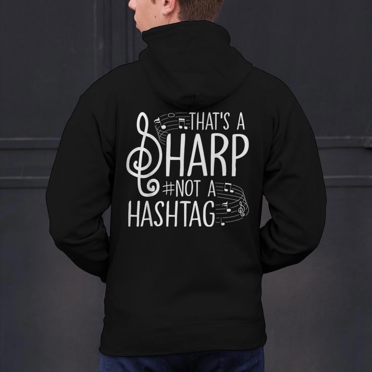 That's a Sharp Not a Hashtag Music Teacher Musicians Men's Hoodie Back Print, gift for family, gift for coworker That's a Sharp Not a Hashtag Music Teacher Musicians Men's Hoodie Back Print, gift for family, gift for coworker
