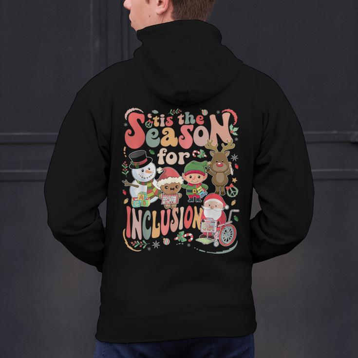 Tis The Season For Inclusion Christmas Sped Teacher Men's Hoodie Back Print, gift for family, gift for coworker Tis The Season For Inclusion Christmas Sped Teacher Men's Hoodie Back Print, gift for family, gift for coworker
