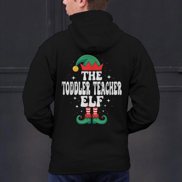 The Toddler Teacher Elf Christmas Matching Family Men's Hoodie Back Print, gift for family, gift for coworker The Toddler Teacher Elf Christmas Matching Family Men's Hoodie Back Print, gift for family, gift for coworker