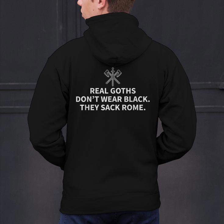 History Teacher Real Goths Sack Rome Men's Hoodie Back Print, History Teacher Hoodies, gift for family, gift for coworker