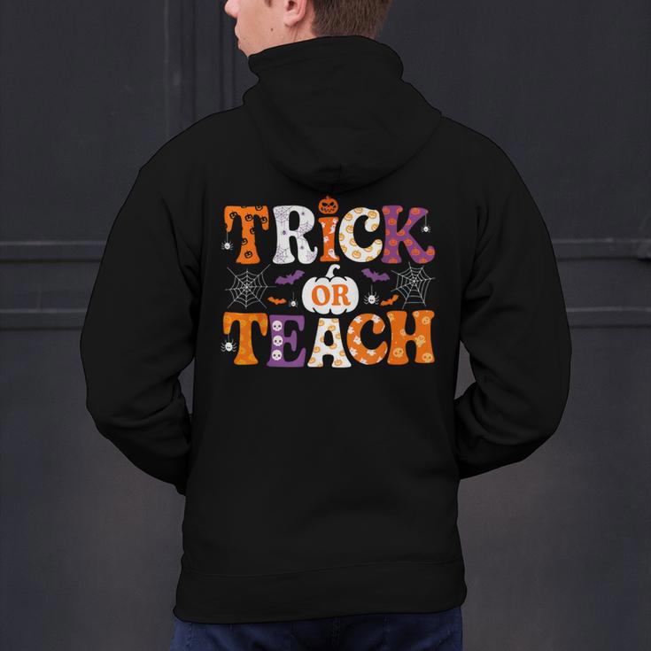 Trick Or Teach Teacher Halloween Costume Men Women Men's Hoodie Back Print, gift for family, gift for coworker Trick Or Teach Teacher Halloween Costume Men Women Men's Hoodie Back Print, gift for family, gift for coworker