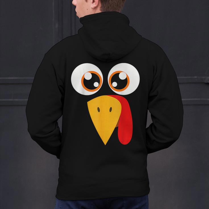 Turkey Face Halloween Costume Thanksgiving Teacher Nurse Men's Hoodie Back Print, gift for family, gift for coworker Turkey Face Halloween Costume Thanksgiving Teacher Nurse Men's Hoodie Back Print, gift for family, gift for coworker