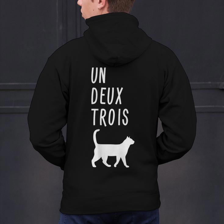 Un Deux Trois Cat Shirt French Teacher Men's Hoodie Back Print, gift for family, gift for coworker Un Deux Trois Cat Shirt French Teacher Men's Hoodie Back Print, gift for family, gift for coworker