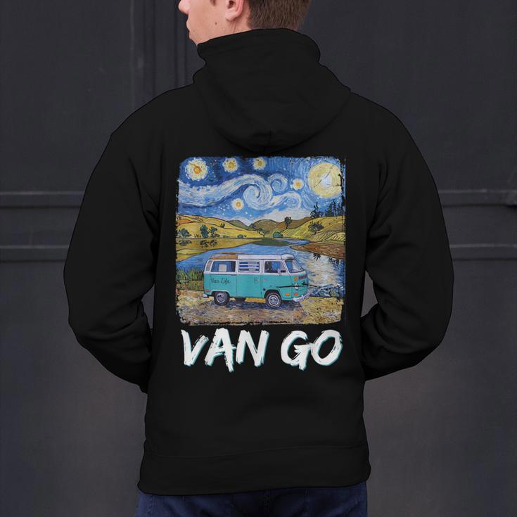 Van Go Retro Vanlife Art Teacher Men's Hoodie Back Print, gift for family, gift for coworker Van Go Retro Vanlife Art Teacher Men's Hoodie Back Print, gift for family, gift for coworker