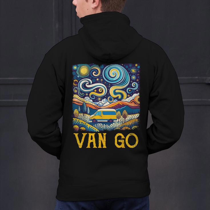 Van Go Vanlife Accessories Artist Art Teacher Men's Hoodie Back Print, gift for family, gift for coworker