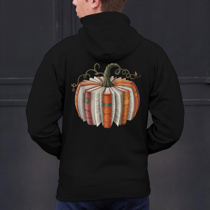 Vintage Book Pumpkin Autumn Fall Librarians Bookworm Teacher Men's Hoodie Back Print, gift for family, gift for coworker Vintage Book Pumpkin Autumn Fall Librarians Bookworm Teacher Men's Hoodie Back Print, gift for family, gift for coworker