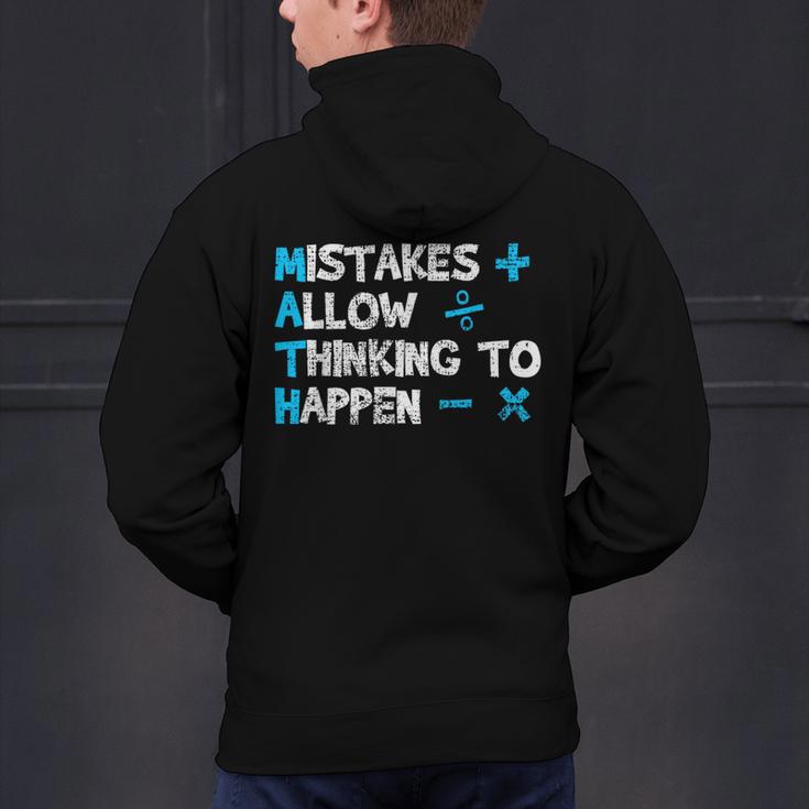 Vintage Math Teacher Saying Men's Hoodie Back Print, gift for family, gift for coworker